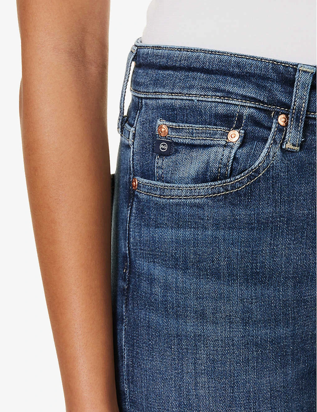 Sophie Flared-leg Mid-rise Cotton-blend Jeans 7 Sophie Flared-leg Mid-rise Cotton-blend Jeans - Image 5
