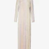 Missoni Striped Sequin-embellished Knitted Maxi Dress
