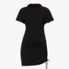 Isabel Marant Etoile Lya Ruched Stretch-woven Mini Dress -Whistles Store R04188823 BLACK M