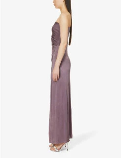 BEC + BRIDGE Petra Strapless Stretch-woven Maxi Dress -Whistles Store R04188959 MAUVE ALT02