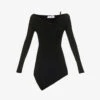 Desai Knot-detail Knitted Mini Dress -Whistles Store R04189012 BLACK M