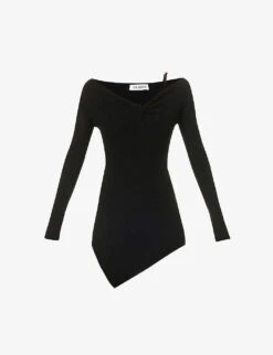 Desai Knot-detail Knitted Mini Dress