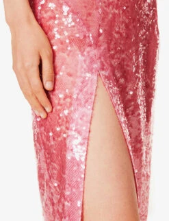 Bustier Sequin-embellished Midi Dress -Whistles Store R04189020 LIGHTPINK ALT04