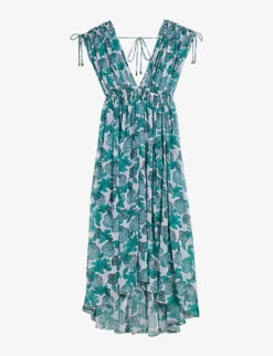 Ted Baker Luisah Floral-print Woven Maxi Cover-up