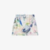 Ted Baker Tarinah Tailored Abstract-print Woven Shorts 1 Ted Baker Tarinah Tailored Abstract-print Woven Shorts -Whistles Store R04189321 WHITE M