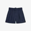 Ted Baker Reeane Belted Linen Shorts -Whistles Store R04189331 NAVY M