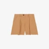 CLAUDIE PIERLOT Eden Pleated Stretch-woven Shorts 2 CLAUDIE PIERLOT Eden Pleated Stretch-woven Shorts -Whistles Store R04189891 BRUNS M