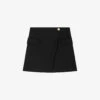 Maje Jakino High-waisted Cargo-pocket Stretch-woven Wrap Mini Skirt 2 Maje Jakino High-waisted Cargo-pocket Stretch-woven Wrap Mini Skirt -Whistles Store R04190038 NOIRGRIS M