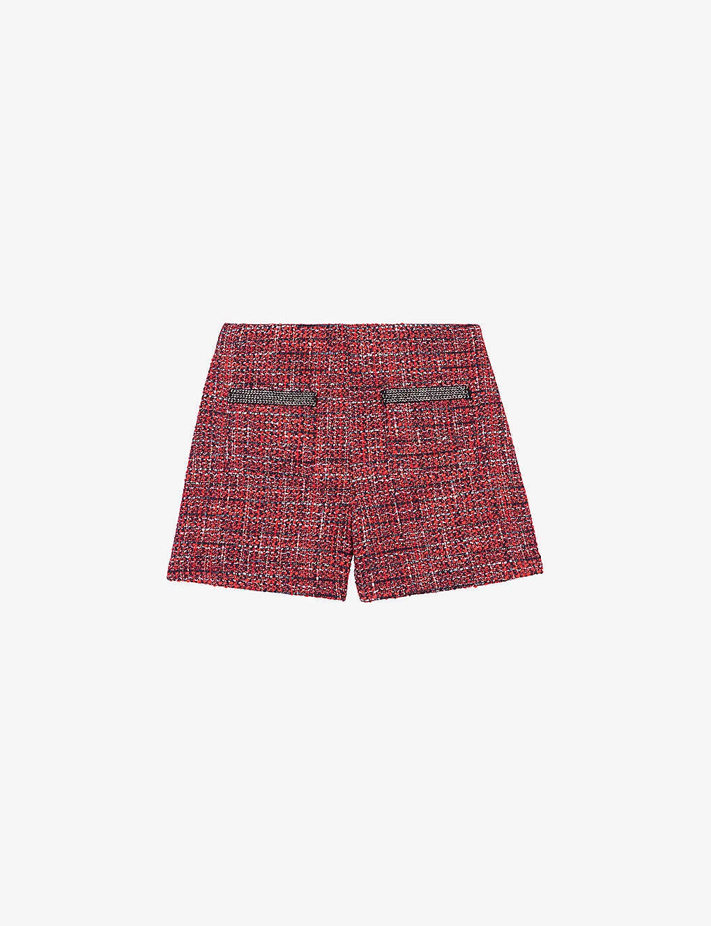 Maje Italete Chain-embellished Tweed Shorts 3 Maje Italete Chain-embellished Tweed Shorts