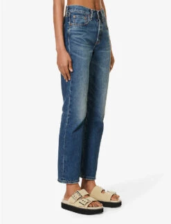 Levis 501 Cropped Straight-leg High-rise Jeans -Whistles Store R04191350 STANDOFF ALT02