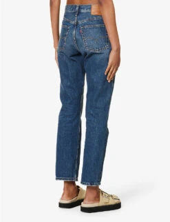 Levis 501 Cropped Straight-leg High-rise Jeans -Whistles Store R04191350 STANDOFF ALT03