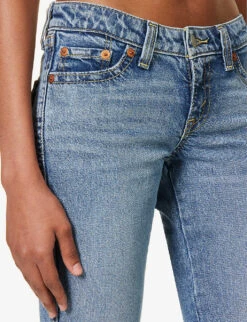 Levis Noughties Bootcut Flared Low-rise Stretch-cotton Blend Denim Jeans -Whistles Store R04191357 REACHFORTHESTARS ALT04