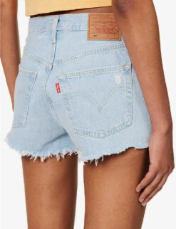 Levis 501 Original High-rise Stretch-denim Shorts -Whistles Store R04191368 PROMISEME ALT05