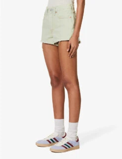 Levis 501 Original High-rise Denim Shorts -Whistles Store R04191370 MYMUSESHORT ALT02