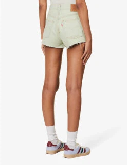 Levis 501 Original High-rise Denim Shorts -Whistles Store R04191370 MYMUSESHORT ALT03