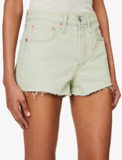 Levis 501 Original High-rise Denim Shorts -Whistles Store R04191370 MYMUSESHORT ALT04