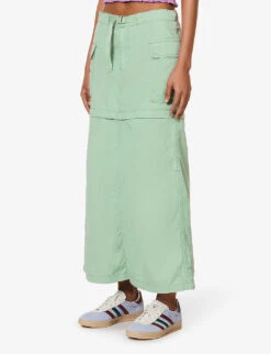 Levis Convertible Zipped Cotton-poplin Cargo Skirt 9 Levis Convertible Zipped Cotton-poplin Cargo Skirt -Whistles Store R04191374 GRANITEGREEN ALT02