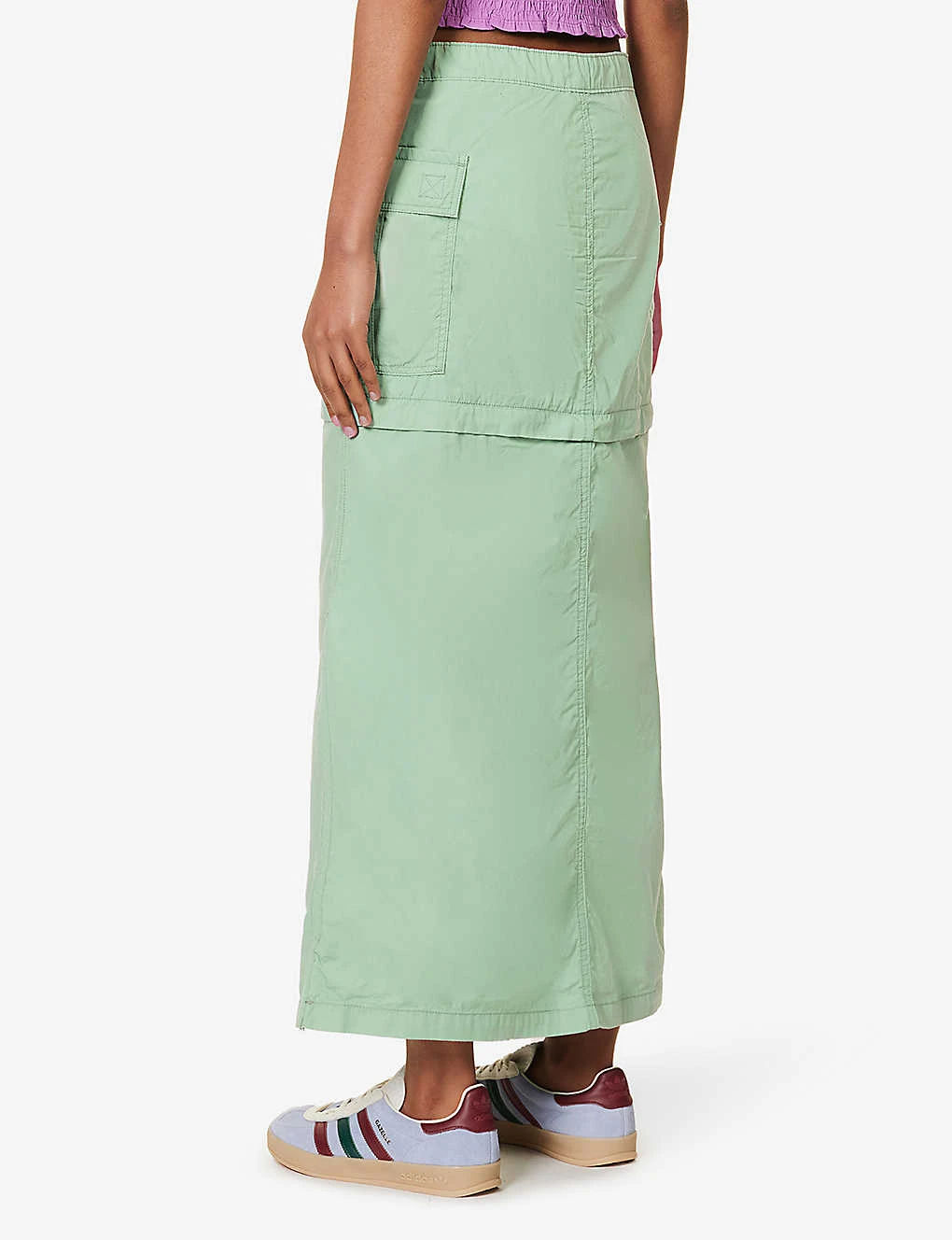 Levis Convertible Zipped Cotton-poplin Cargo Skirt 6 Levis Convertible Zipped Cotton-poplin Cargo Skirt - Image 4