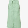 Levis Convertible Zipped Cotton-poplin Cargo Skirt -Whistles Store R04191374 GRANITEGREEN M