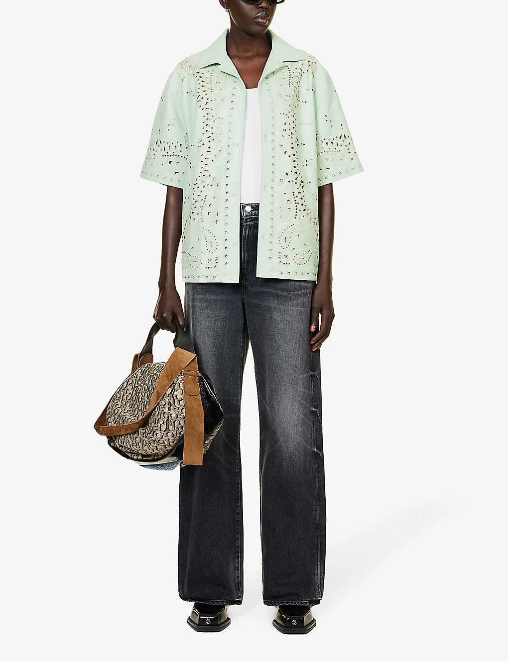 Amiri Double-waistband Wide-leg Mid-rise Jeans 4 Amiri Double-waistband Wide-leg Mid-rise Jeans - Image 2