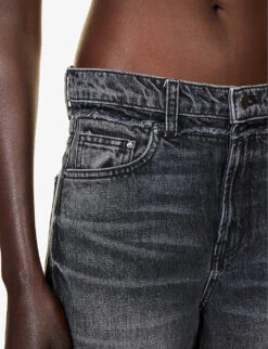 Amiri Double-waistband Wide-leg Mid-rise Jeans 13 Amiri Double-waistband Wide-leg Mid-rise Jeans -Whistles Store R04191417 AGEDBLACK ALT04