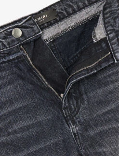 Amiri Double-waistband Wide-leg Mid-rise Jeans 15 Amiri Double-waistband Wide-leg Mid-rise Jeans -Whistles Store R04191417 AGEDBLACK ALT06