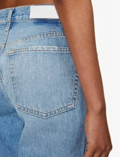 RE/DONE 90s Straight-leg High-rise Jeans 14 RE/DONE 90s Straight-leg High-rise Jeans -Whistles Store R04192451 WORNBLUE ALT05