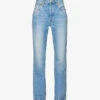 RE/DONE 90s Straight-leg High-rise Jeans -Whistles Store R04192451 WORNBLUE M