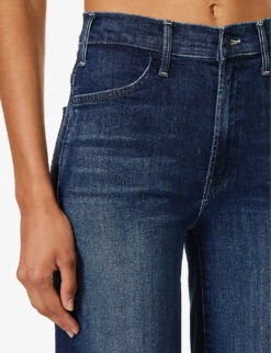 MOTHER The Hustler Wide-leg High-rise Cotton-blend Jeans -Whistles Store R04193824 HEIRLOOM ALT05