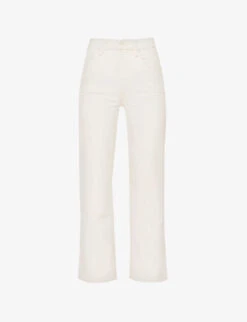 MOTHER The Bee's Knees Rambler Straight-leg High-rise Stretch-denim Jeans