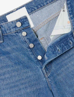 MOTHER Ditcher Roller Sneak Wide-leg High-rise Stretch-denim Jeans -Whistles Store R04193832 HITTHEGROUNDRUNNING ALT06