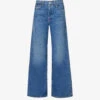 MOTHER Ditcher Roller Sneak Wide-leg High-rise Stretch-denim Jeans 2 MOTHER Ditcher Roller Sneak Wide-leg High-rise Stretch-denim Jeans -Whistles Store R04193832 HITTHEGROUNDRUNNING M