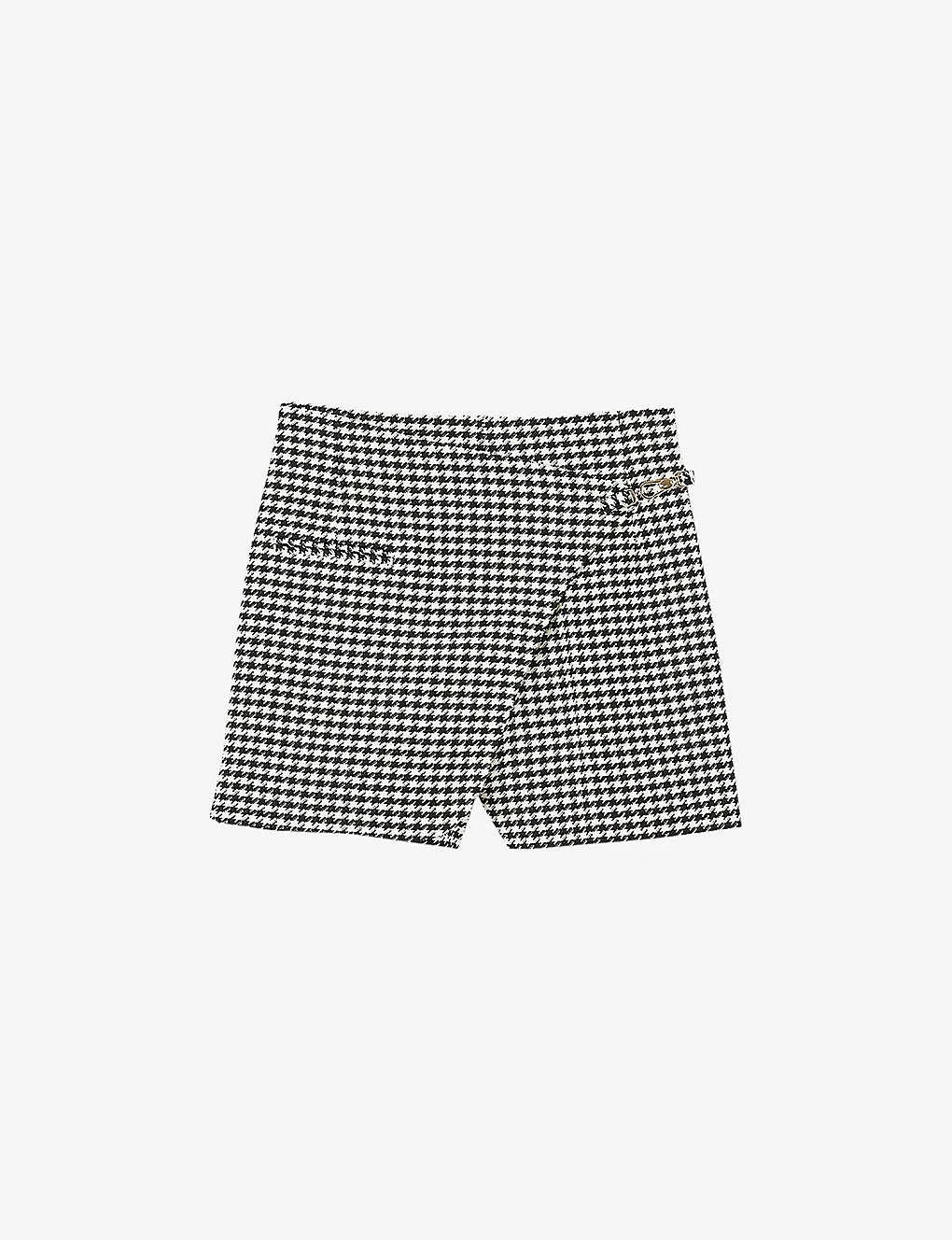 Sandro Lounie Houndstooth Stretch-woven Shorts 3 Sandro Lounie Houndstooth Stretch-woven Shorts