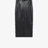 IRO Nadia High-rise Straight-cut Leather Midi Skirt -Whistles Store R04196541 BLA01 M