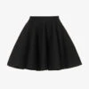 ALAIA Ribbed Flared Mid-rise Wool-blend Mini Skirt 1 ALAIA Ribbed Flared Mid-rise Wool-blend Mini Skirt -Whistles Store R04196694 NOIRALAIA M