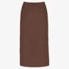 Bias-cut Midi-length Woven Skirt 2 Bias-cut Midi-length Woven Skirt -Whistles Store R04199238 BROWN M