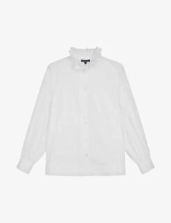 Soeur Villandry Stand-collar Regular-fit Cotton-poplin Shirt