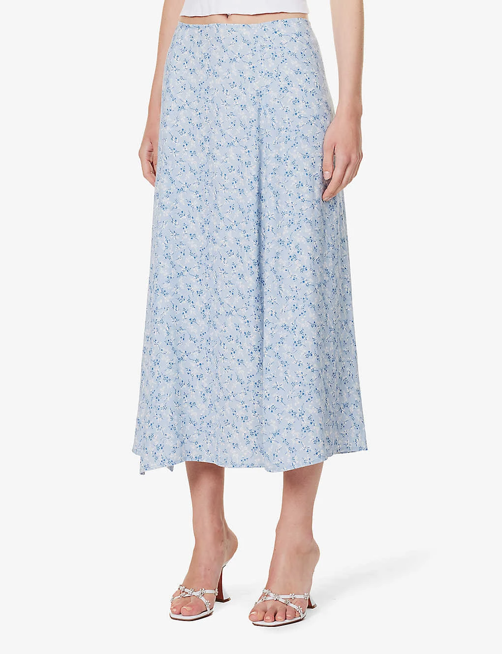 Zoe Floral-print Regular-fit Woven-blend Midi Skirt 5 Zoe Floral-print Regular-fit Woven-blend Midi Skirt - Image 3