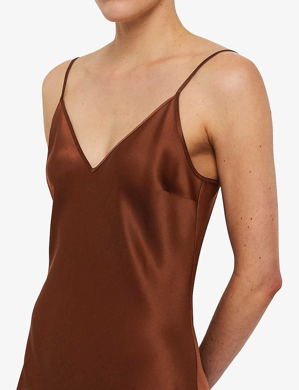 Joseph Clea V-neck Silk Midi Dress 5 Joseph Clea V-neck Silk Midi Dress - Image 3