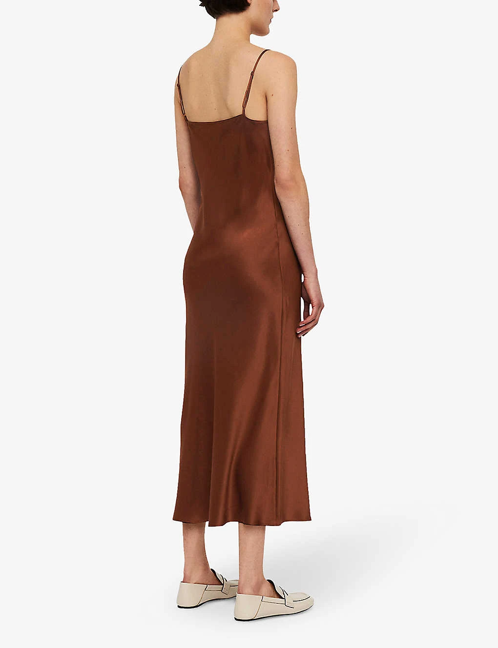 Joseph Clea V-neck Silk Midi Dress 6 Joseph Clea V-neck Silk Midi Dress - Image 4