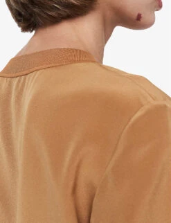 Joseph Rubin Round-neck Silk-crepe Blouse -Whistles Store R04203801 CASSONADE ALT05
