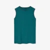 Joseph Bley Round-neck Silk-crepe Top -Whistles Store R04203802 DARKTEAL M