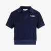Terry Brand-embroidered Cotton Polo Shirt 1 Terry Brand-embroidered Cotton Polo Shirt -Whistles Store R04205021 NAVY M