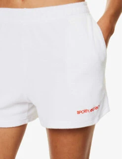 Logo-embroidered Mid-rise Cotton-terry Shorts 11 Logo-embroidered Mid-rise Cotton-terry Shorts -Whistles Store R04205040 WHITE ALT04