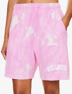 Wellness Tie-dye Cotton-jersey Shorts -Whistles Store R04205056 TAFFY ALT04