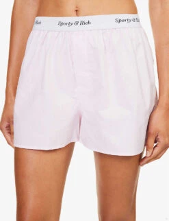 Oxford Striped Cotton Shorts -Whistles Store R04205058 ROSE ALT04