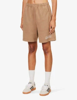 Made In The USA Logo-print High-rise Regular-fit Cotton-jersey Shorts 9 Made In The USA Logo-print High-rise Regular-fit Cotton-jersey Shorts -Whistles Store R04205135 ESPRESSOWHITE ALT02