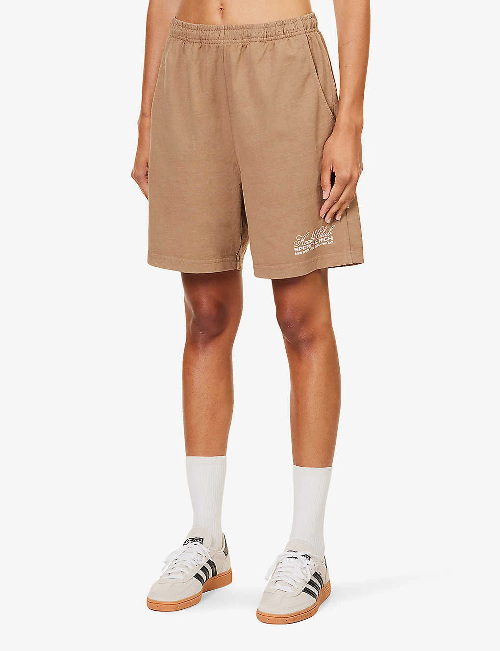 Made In The USA Logo-print High-rise Regular-fit Cotton-jersey Shorts 5 Made In The USA Logo-print High-rise Regular-fit Cotton-jersey Shorts - Image 3