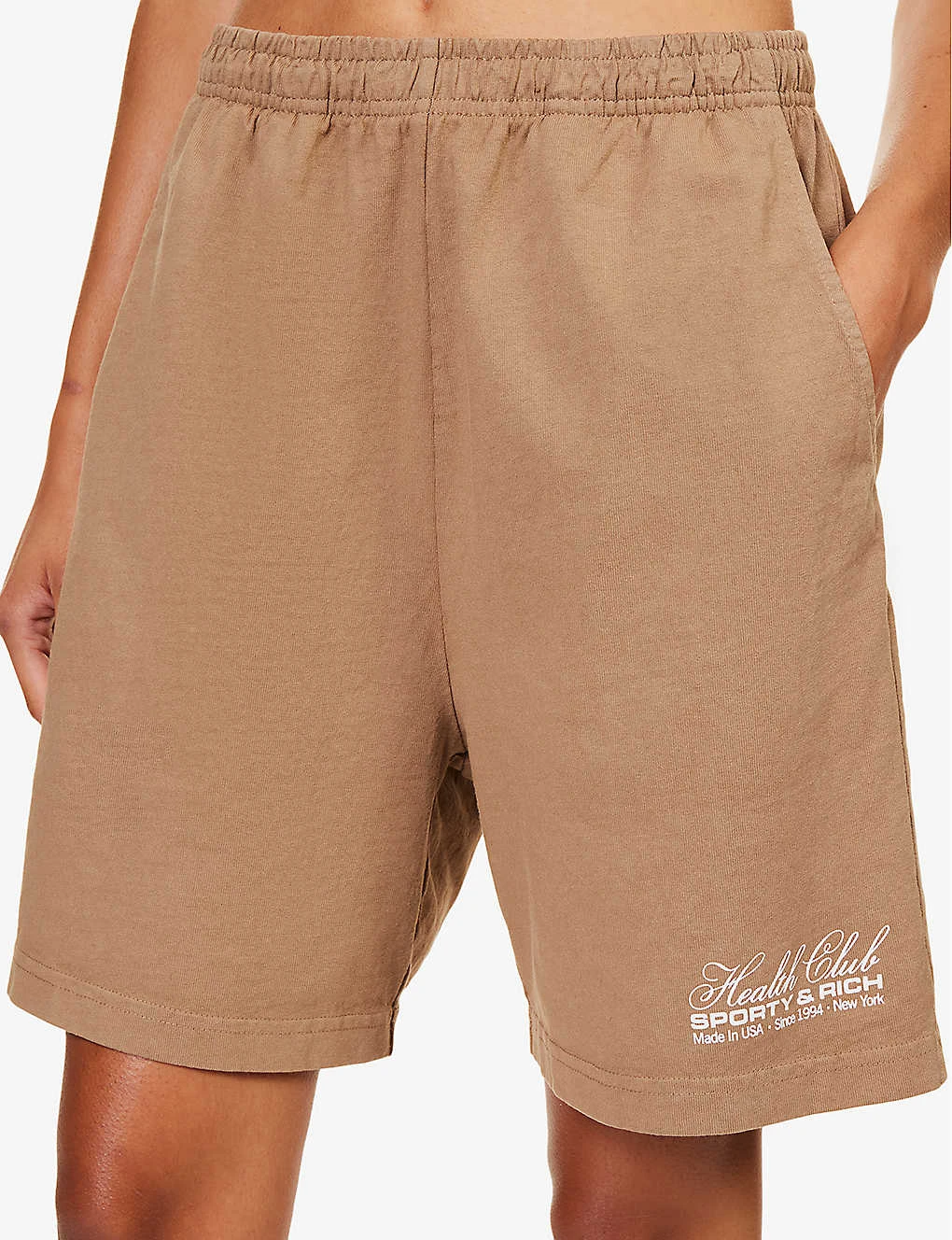 Made In The USA Logo-print High-rise Regular-fit Cotton-jersey Shorts 7 Made In The USA Logo-print High-rise Regular-fit Cotton-jersey Shorts - Image 5