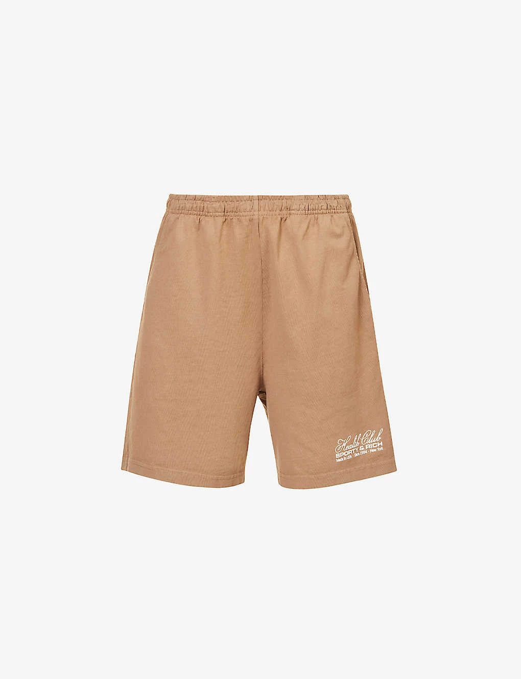 Made In The USA Logo-print High-rise Regular-fit Cotton-jersey Shorts 3 Made In The USA Logo-print High-rise Regular-fit Cotton-jersey Shorts